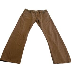 Vintage Eddie Bauer Jeans Men 36x32 Brown Wide Leg Baggy Outdoors Western Rodeo